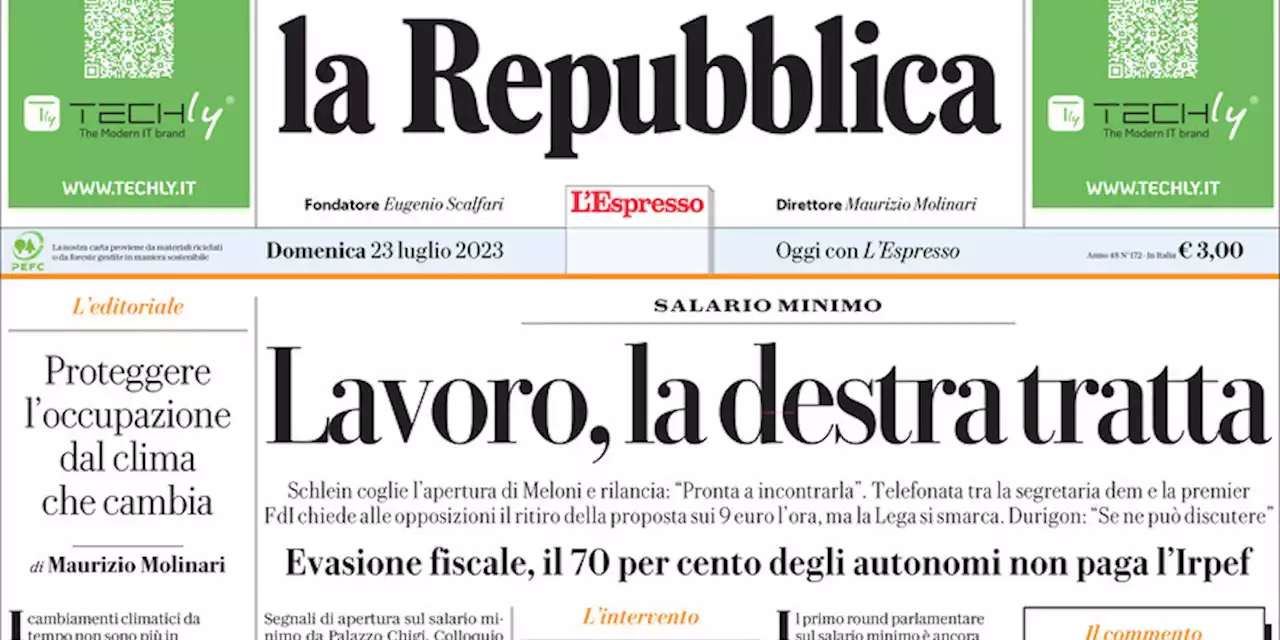 Le prime pagine di oggi - Il Post