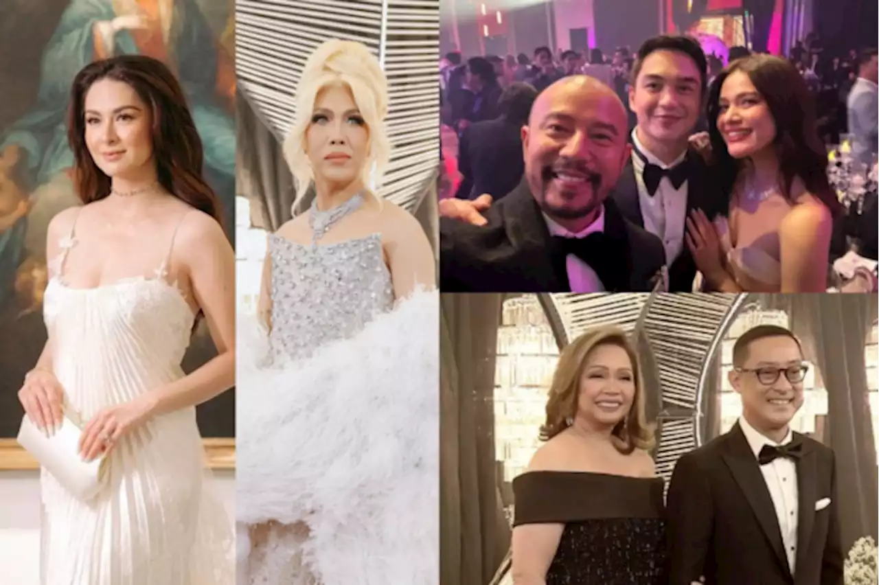 LOOK: Kapuso, Kapamilya celebrities and executives mingle at GMA Gala