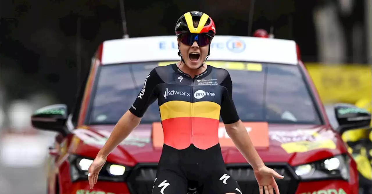 Tour de France Femmes: Lotte Kopecky pakt eerste gele trui