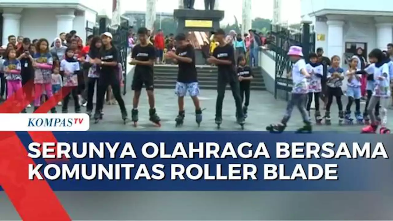 Dari Anak Hingga Remaja Asyik Berolahraga Bersama Komunitas 'Roller Blade'