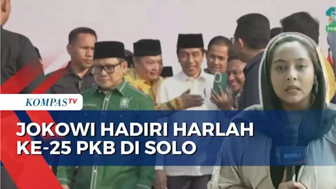 Jokowi Hadiri Hari Lahir ke-25 PKB di Stadion Manahan Solo