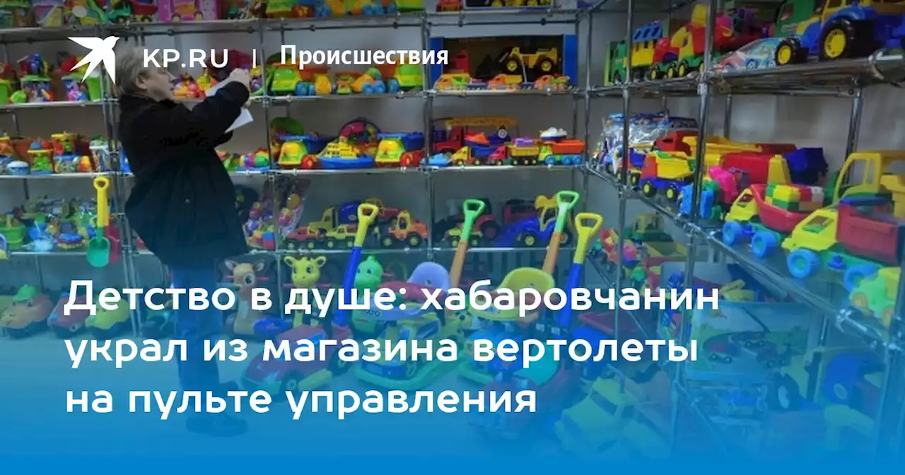 Детство в душе: хабаровчанин украл из магазина вертолеты на пульте управления