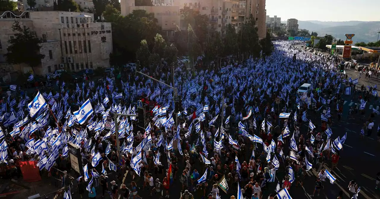 En Israël, les manifestations grondent à l'approche d'un vote crucial sur la réforme judiciaire