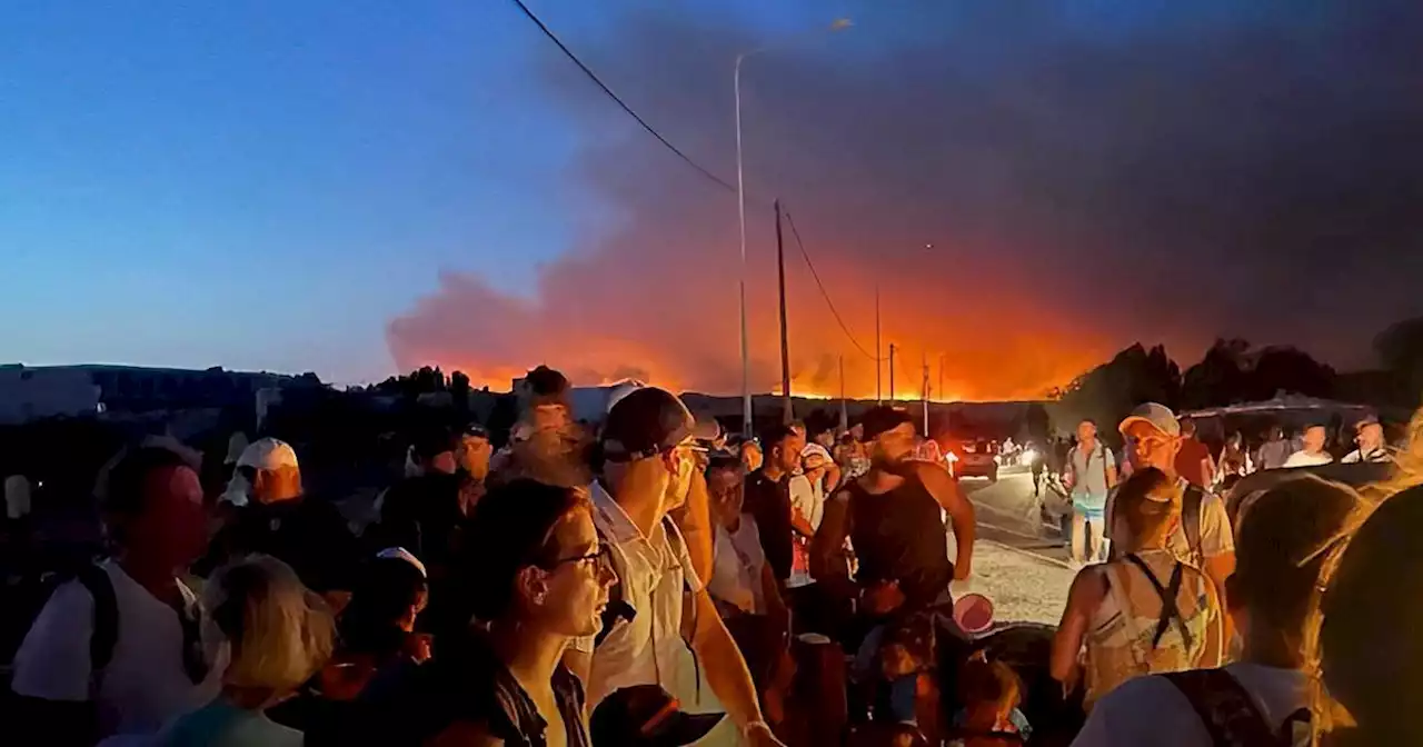 Parts of Corfu evacuated as disastrous wildfires start on second Greek island