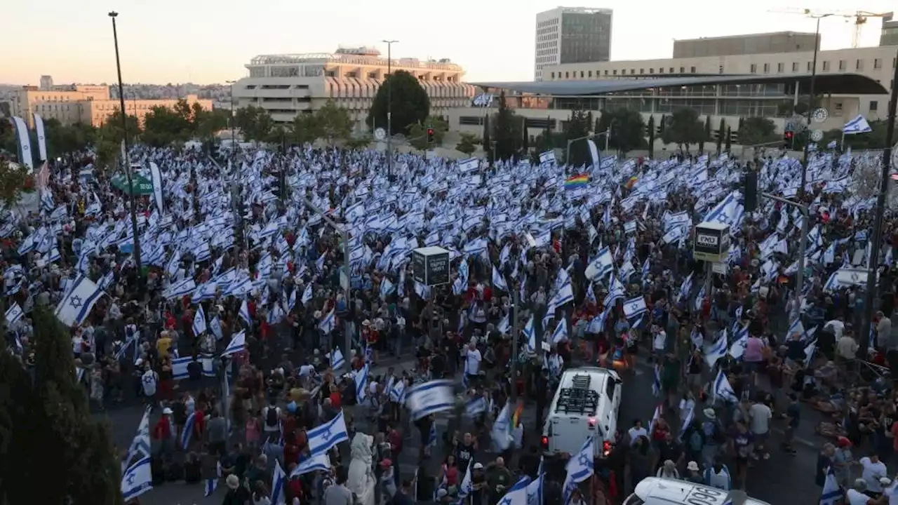 'A new era, a bad era': Huge crowds march in Israel to protest vote on judicial overhaul | News24