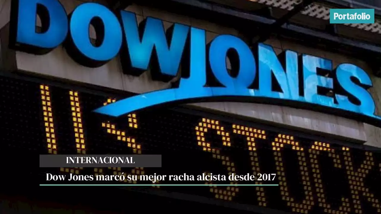 Dow Jones marcó su mejor racha alcista desde 2017