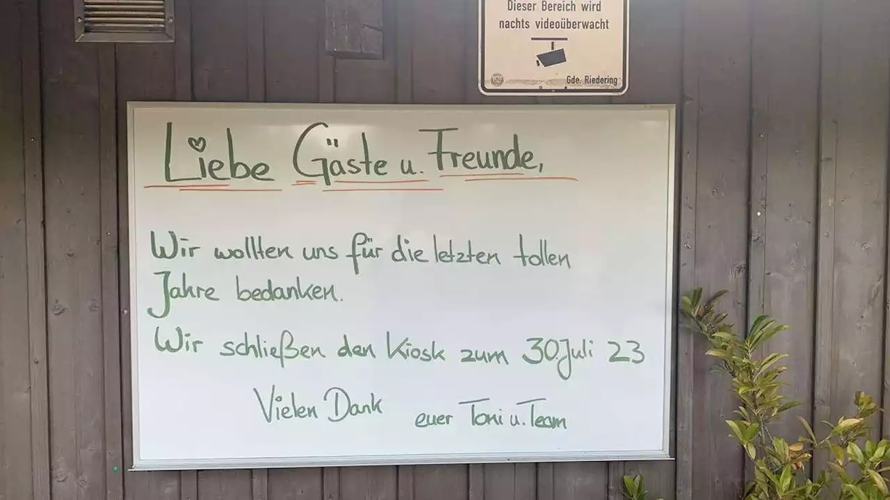 Kiosk am Tinninger See schließt: So geht es weiter