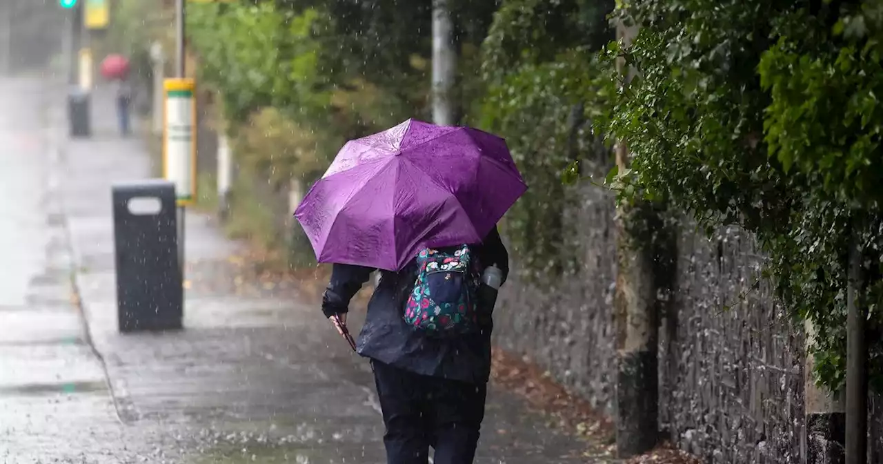 Met Eireann pinpoint when rain will stop as weather warning in place