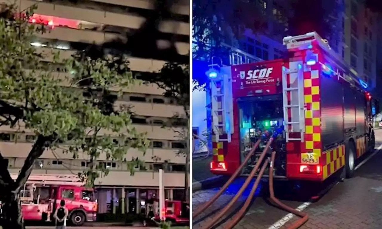 2 suspected electrical fires in 1 week: Firefighters carry 3 kids from burning flat in Sengkang