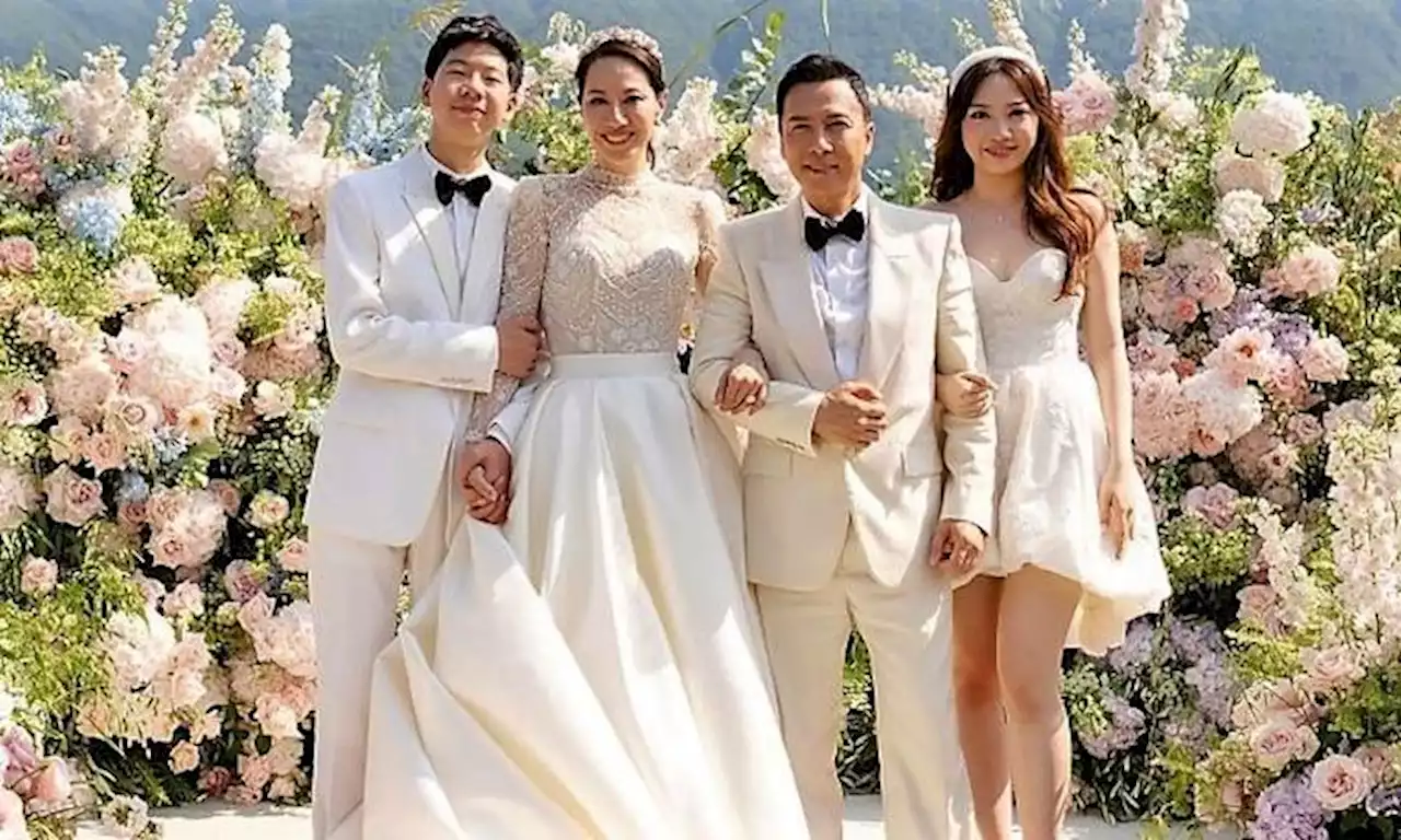 Donnie Yen and wife celebrate 20th wedding anniversary with son and daughter Italian-style