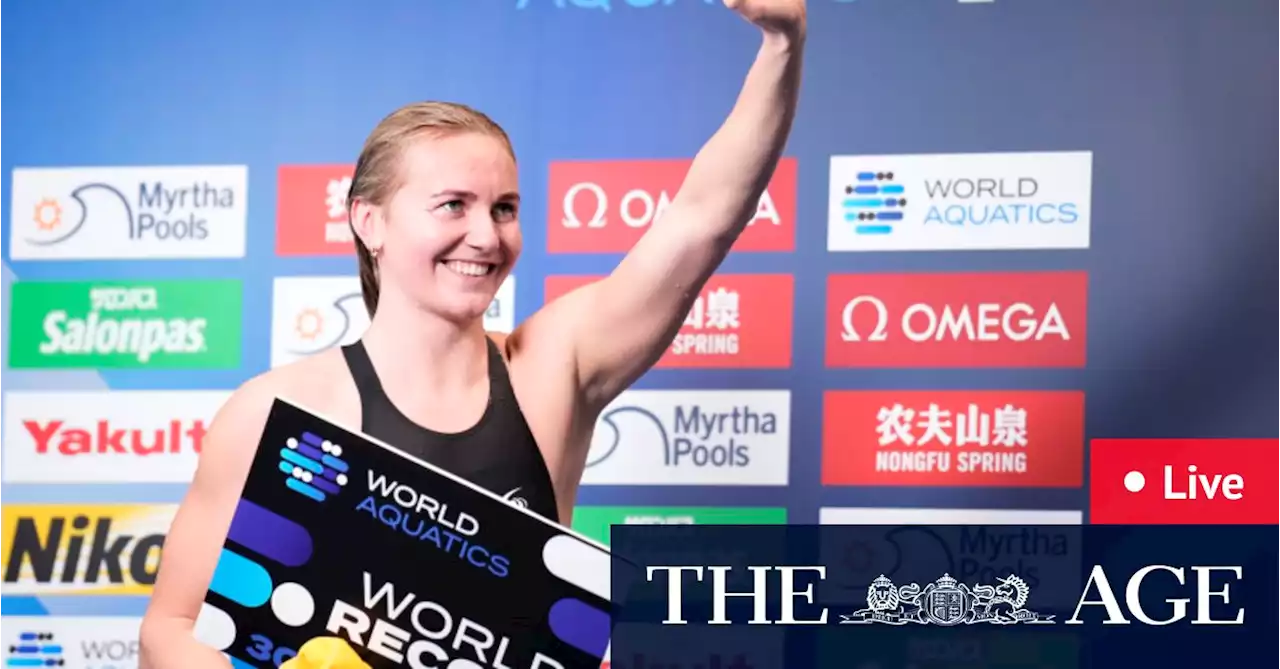 World Swimming Championships LIVE: Ariarne Titmus and Sam Short among Australians swimming for gold