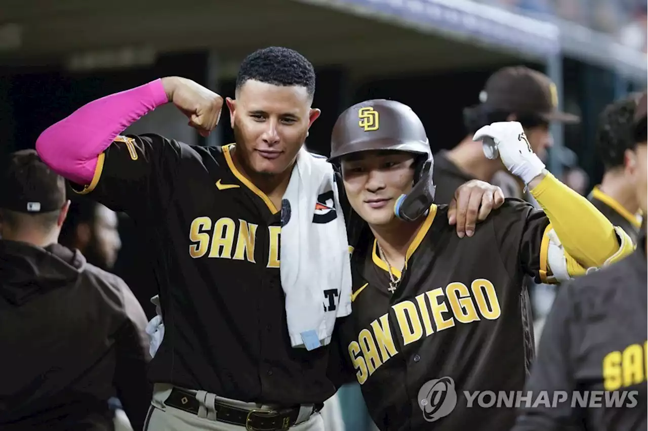 김하성, MLB 개인 한 시즌 최다 '12호' 홈런 작렬 | 연합뉴스