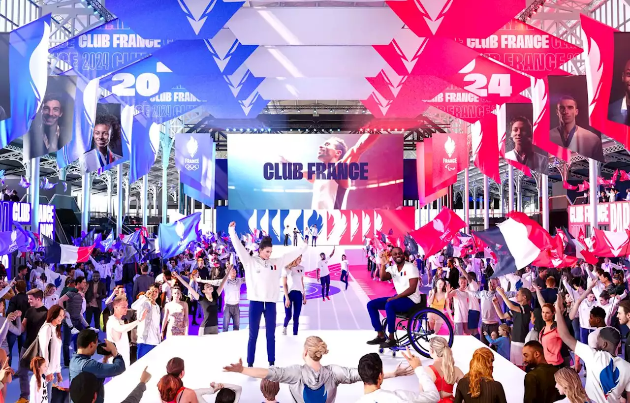 Le club France à la halle de la Villette pour les JO de Paris en 2024