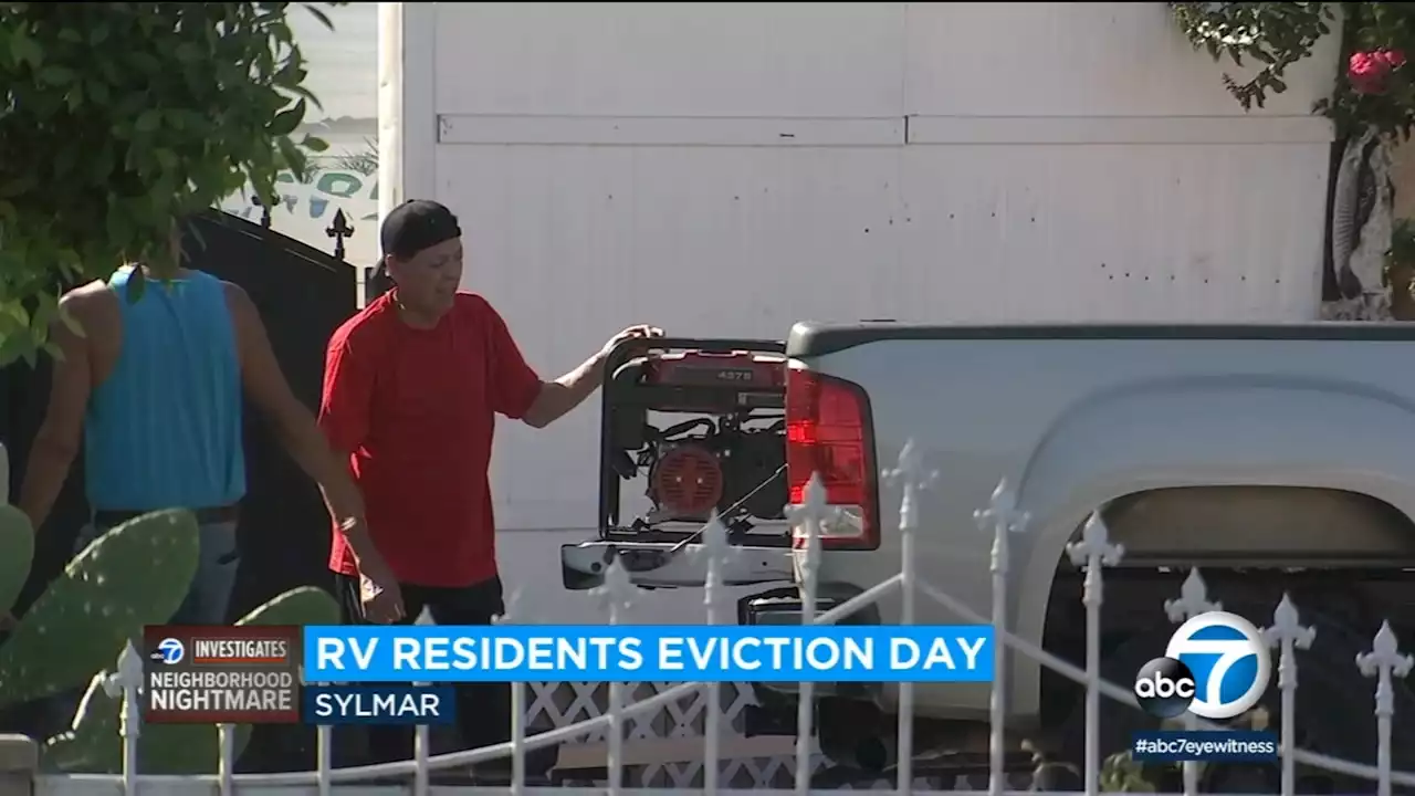 Deadline passes to vacate RV lot at Sylmar home; many residents unsure where they will sleep tonight