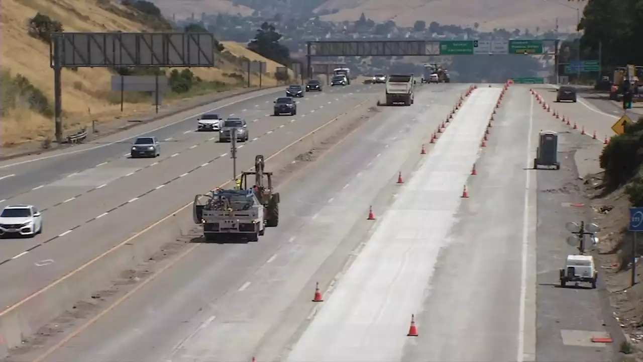 Repaving work progressing, I-80 set to reopen on schedule in East Bay Monday, Caltrans says