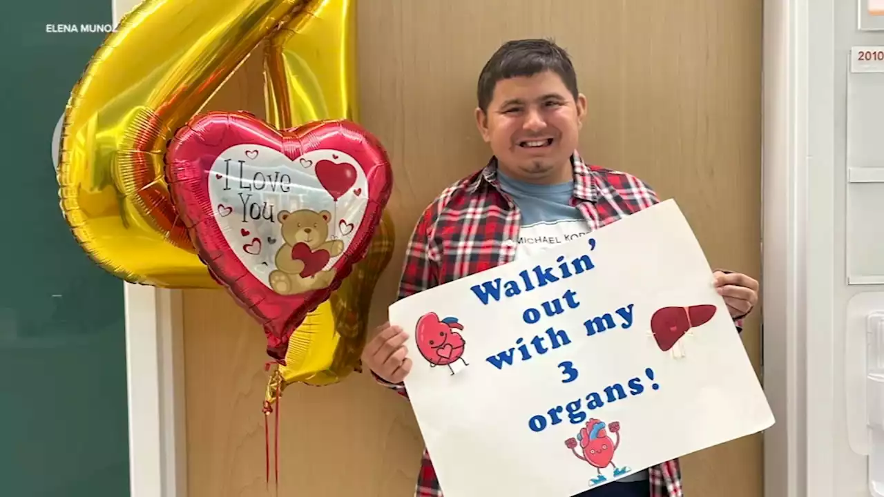 Liver, kidney, and heart: 19-year-old reunites with surgeon months after 3rd organ transplant