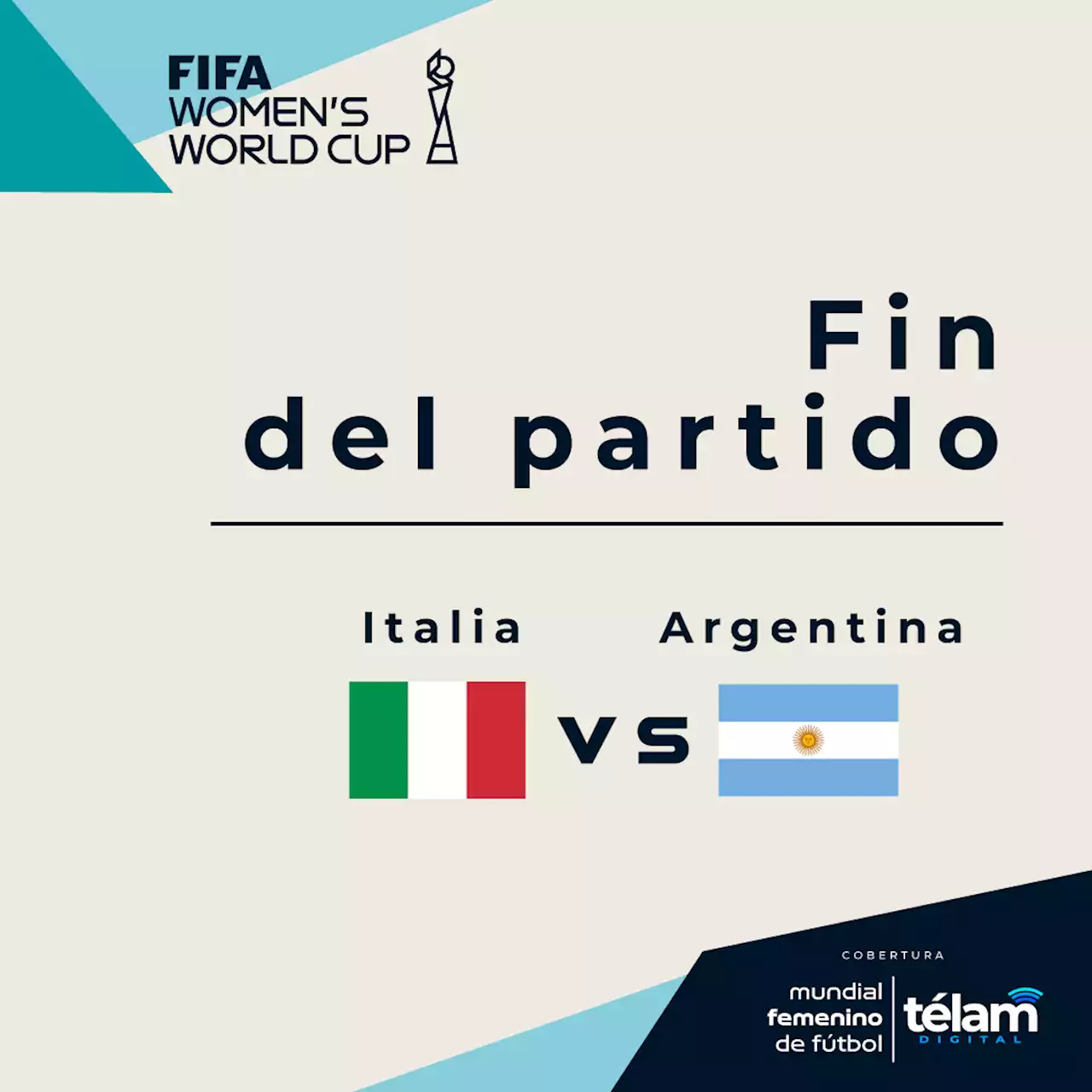 Argentina, sobre el final, perdió ante Italia en el debut mundialista