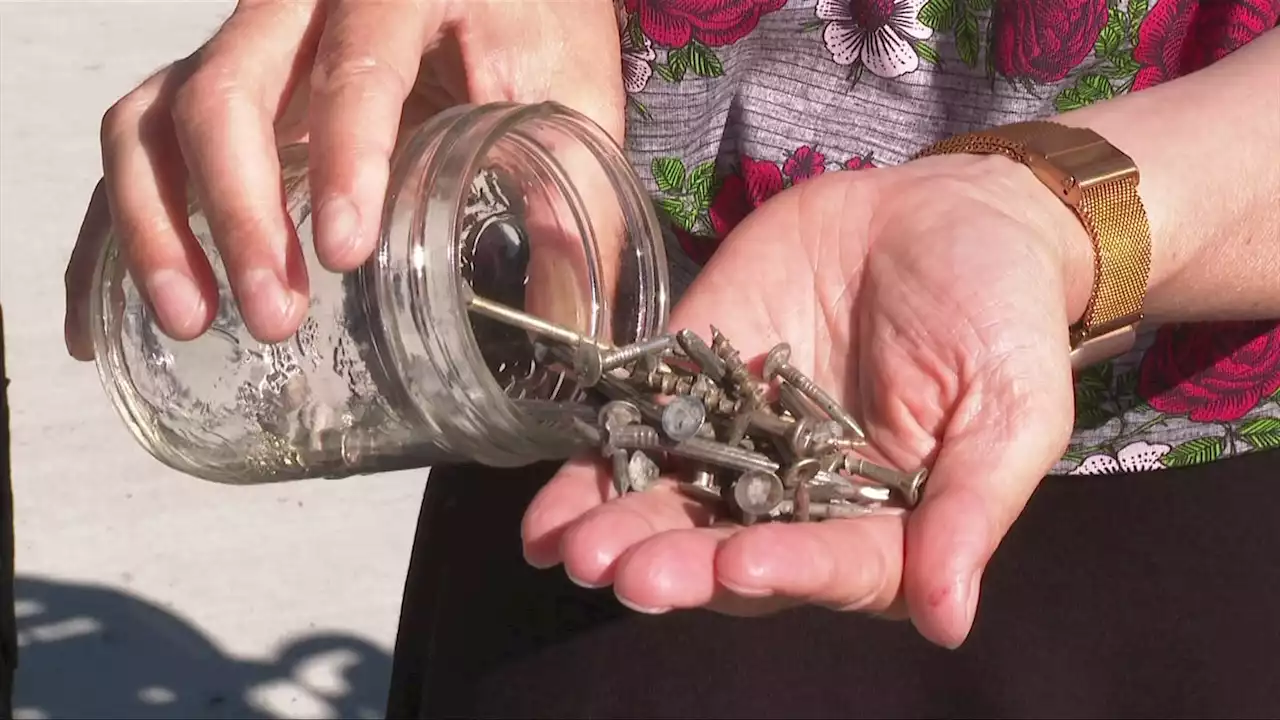 Cyclist discovers screws, nails in new James Bay bike lanes