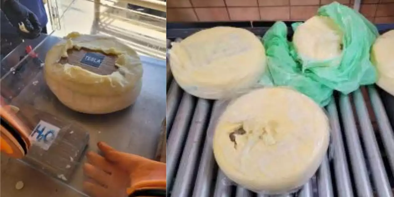 Border patrol officers find cocaine hidden inside wheels of cheese