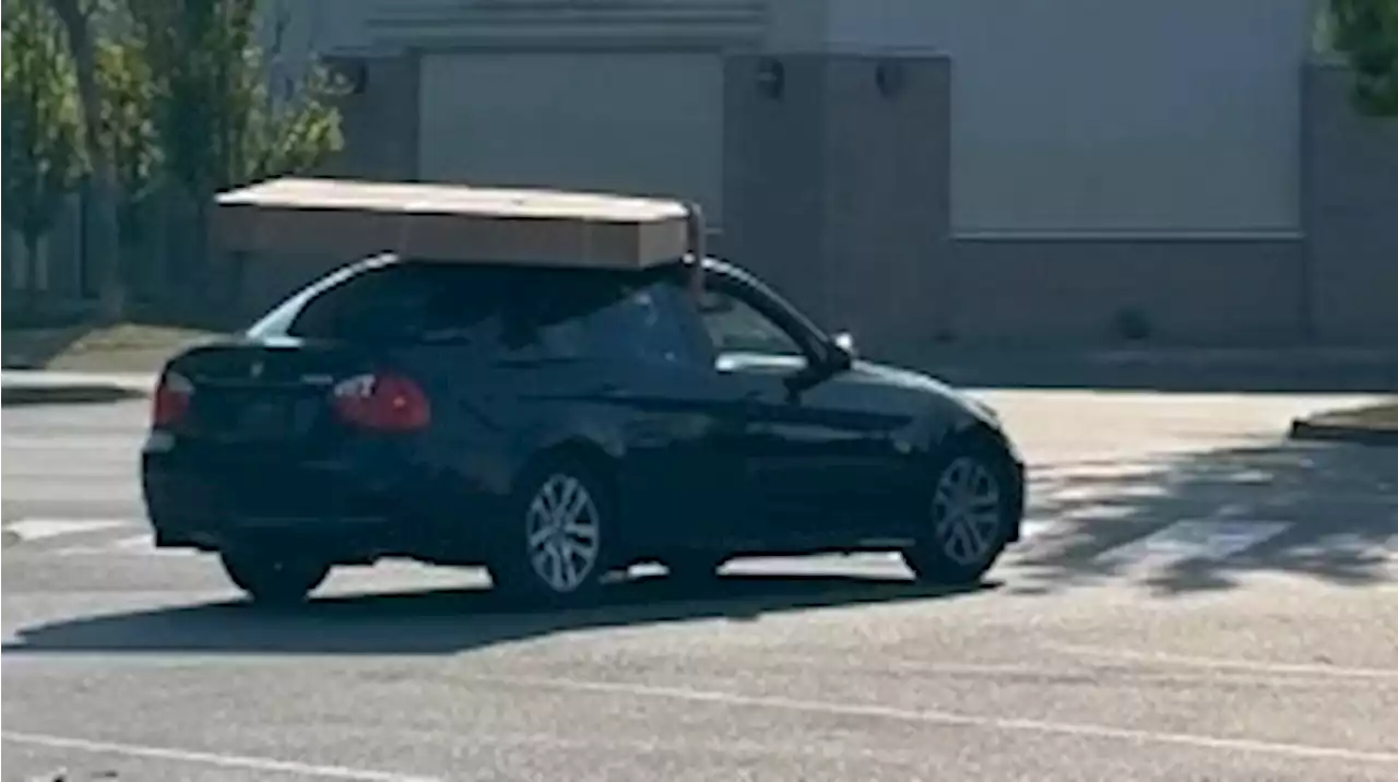 Nanaimo pair arrested after fleeing Walmart with stolen TV on car roof