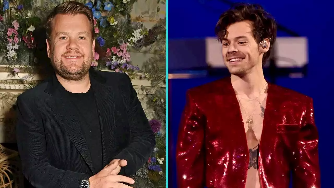 See James Corden Jump & Dance at Harry Styles' Last Tour Stop in Italy