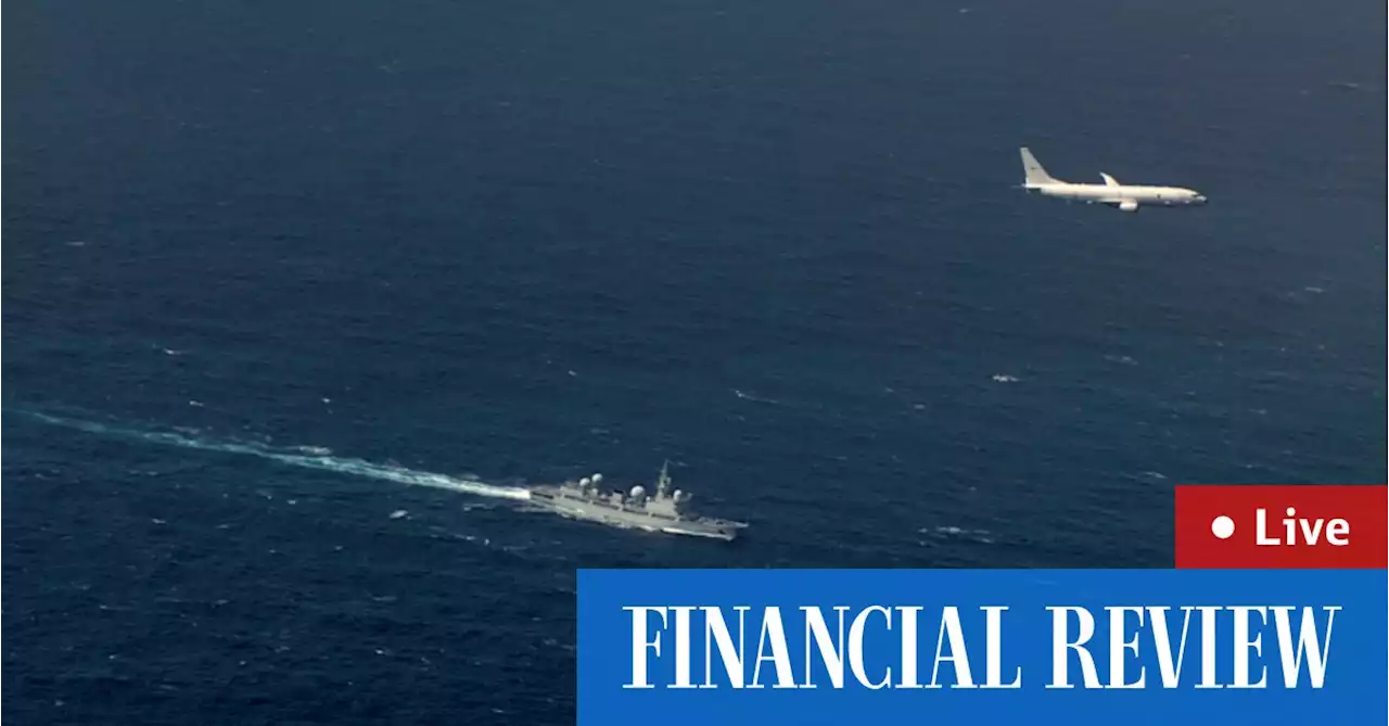 Image shows RAAF encounter with Chinese spy ship