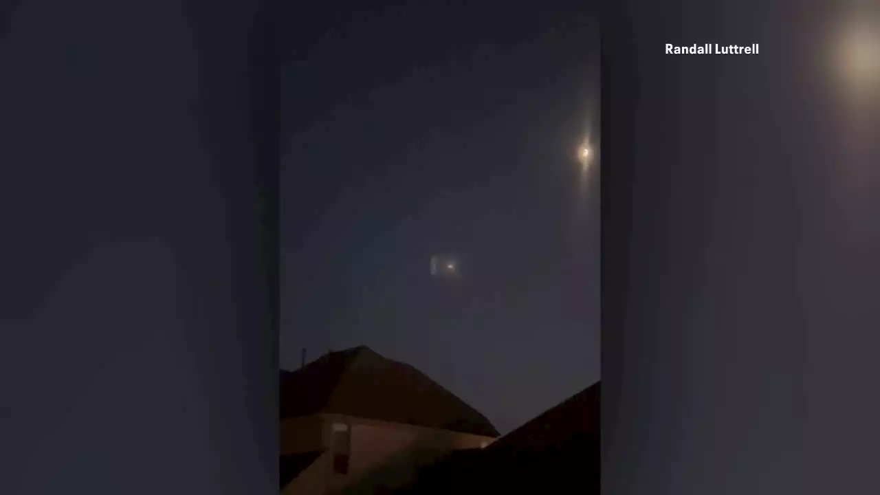 What were those strange lights seen in the North Texas sky Sunday night?