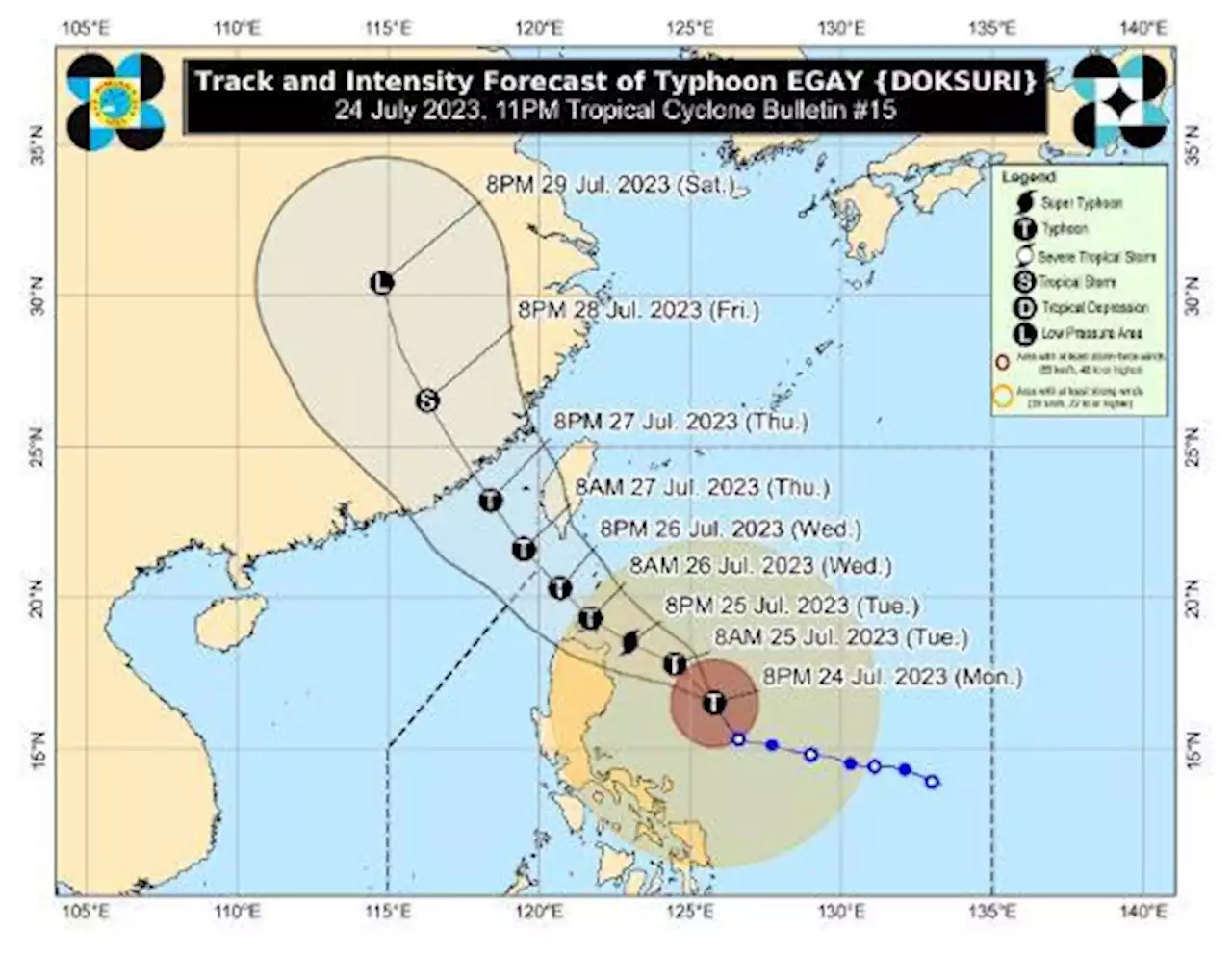 Signal No. 3 up in parts of Cagayan, Isabela due to Typhoon Egay