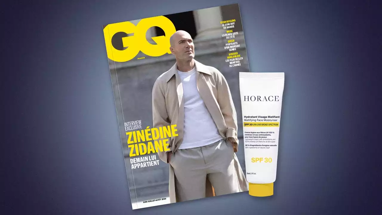 L’Hydratant Visage Matifiant SPF30 d’Horace à découvrir avec le numéro d’été de GQ