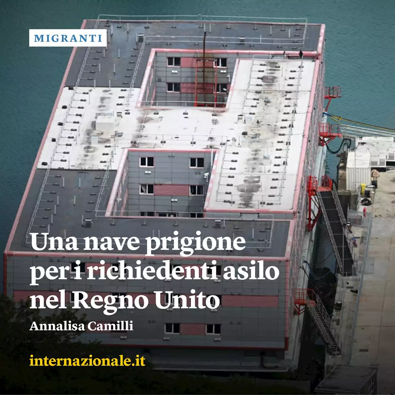 Una nave prigione per i richiedenti asilo nel Regno Unito