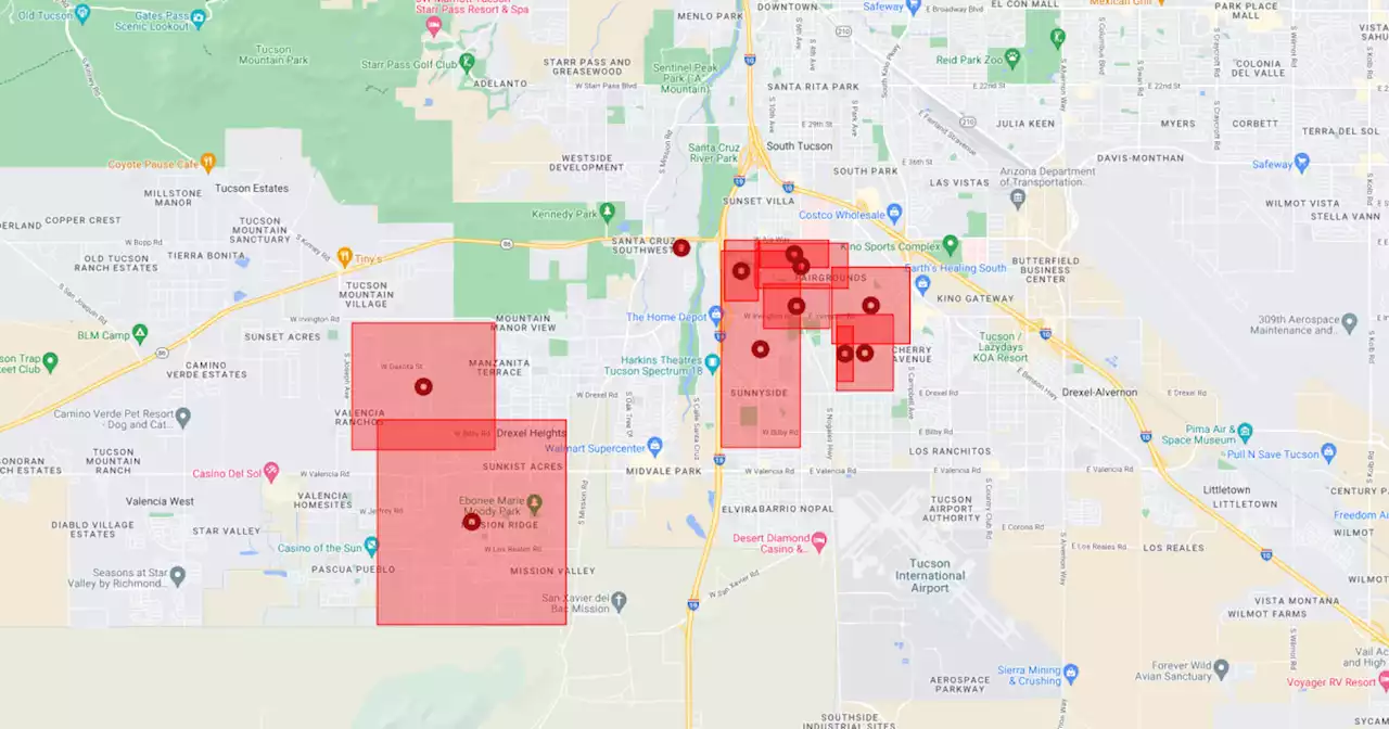 Thunderstorm shuts down power for over 9,000 customers on Tucson's southwest side