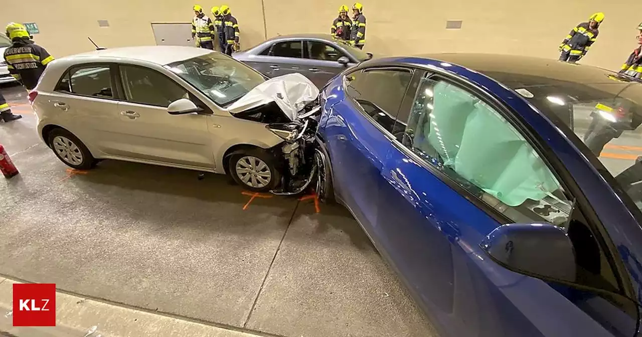 Tunnel war gesperrt: Vier Verletzte bei Unfall in Schartnerkogeltunnel