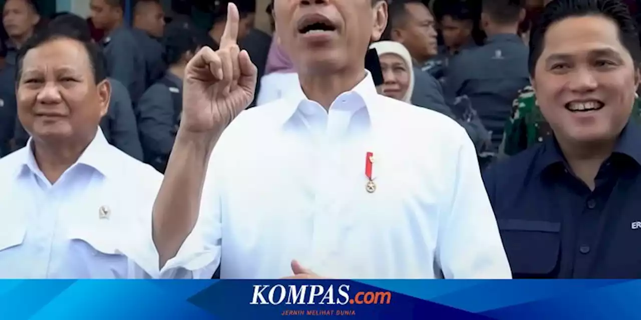 Jokowi Bantah 'Jodohkan' Prabowo dan Erick Thohir di Malang