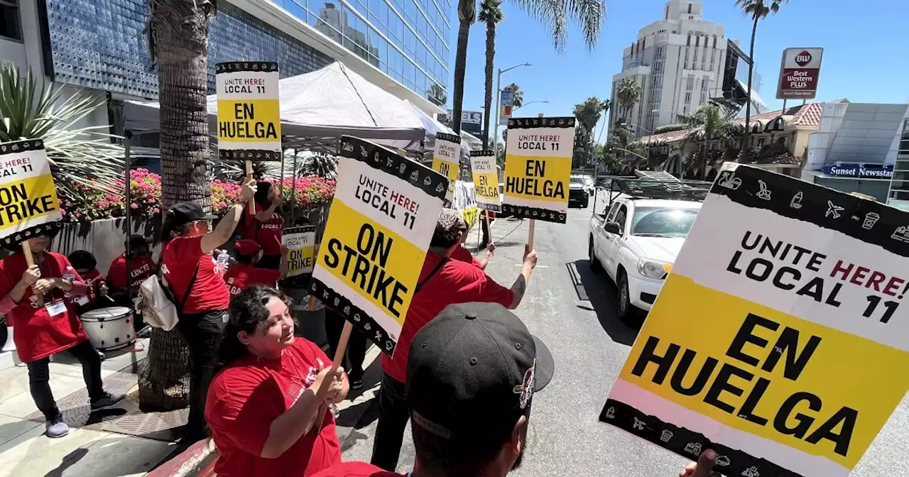 Southern California's hotel worker strike rolls to new spots