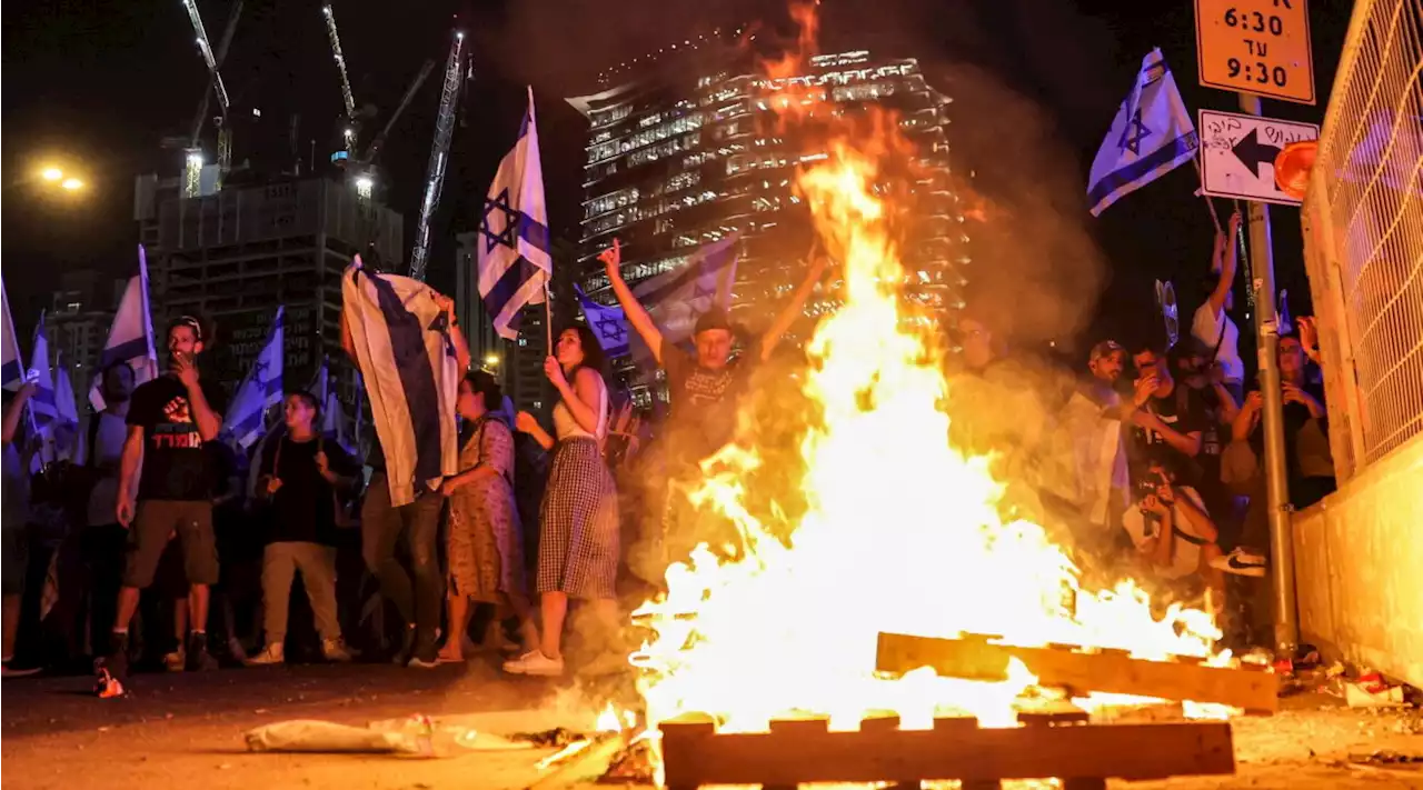 Fotogallery - Israele, proteste dopo l'ok alla riforma giudiziaria