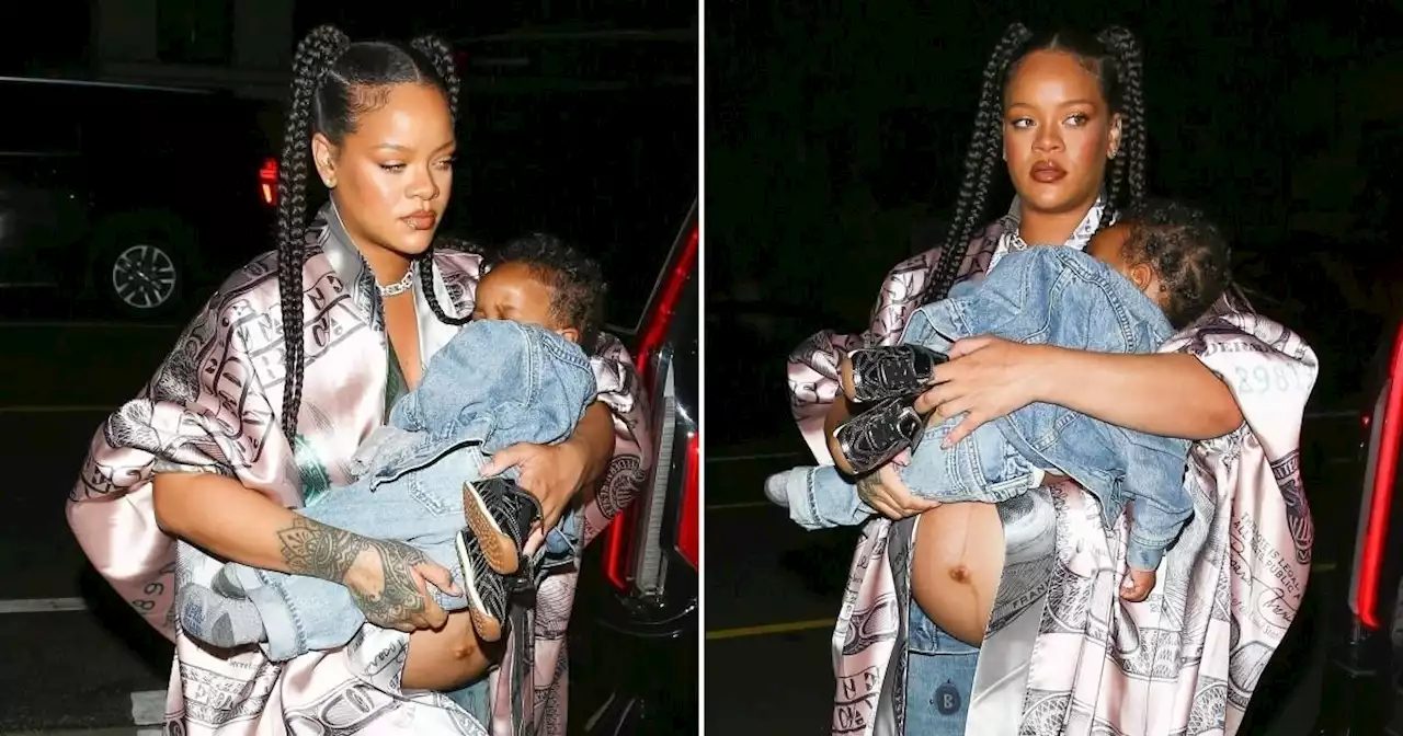 Rihanna proves she’s a cool mum as she carries son and shows off baby bump