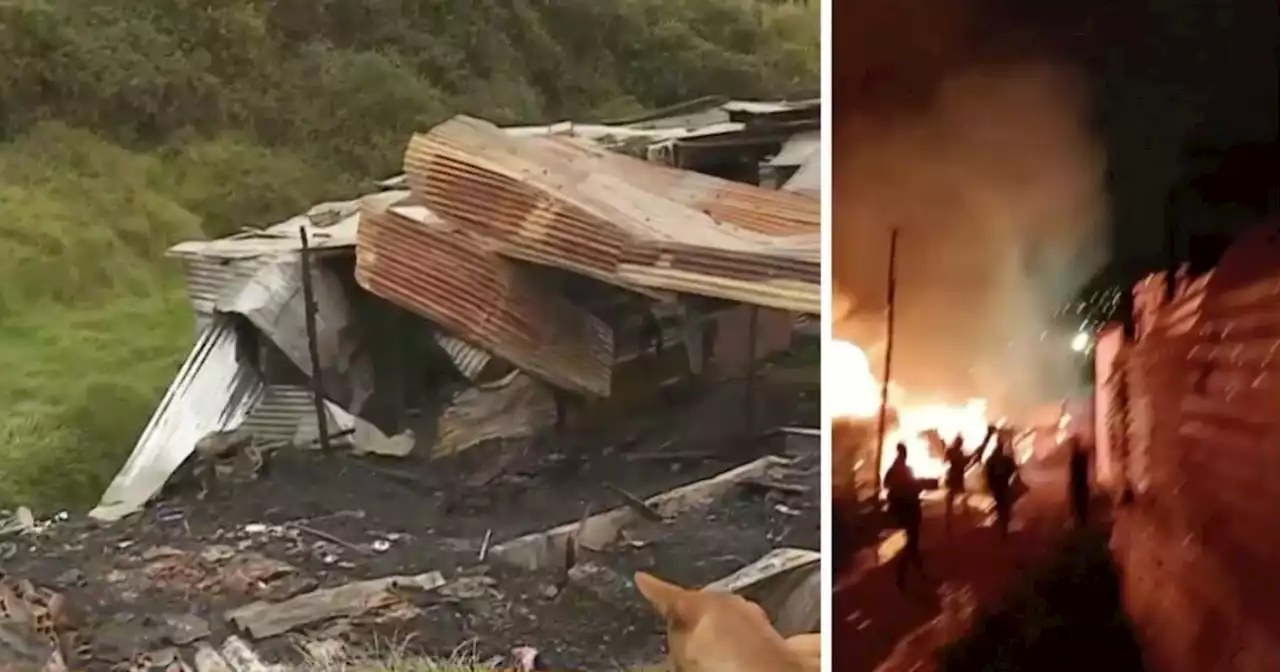 Incendio en Bogotá destruyó varias viviendas y más de 18 personas quedaron sin hogar