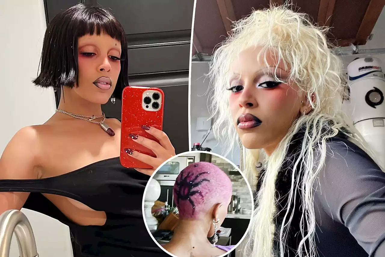 Doja Cat shocks fans with spider-themed buzzcut: ‘The devil has got her’