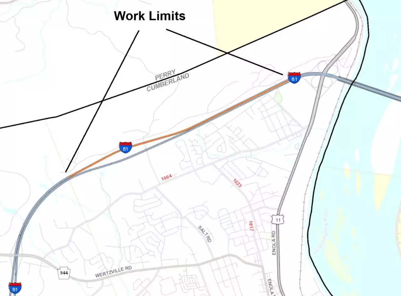 Paving planned on Interstate-81 in Cumberland County next weekend: PennDOT