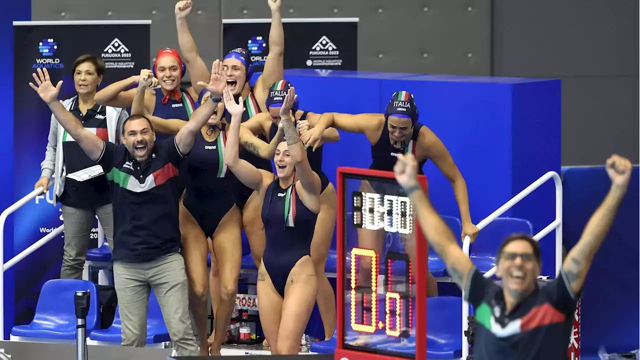 Pallanuoto, il Setterosa batte gli Usa 8-7. Italia in semifinale ai Mondiali di Fukuoka