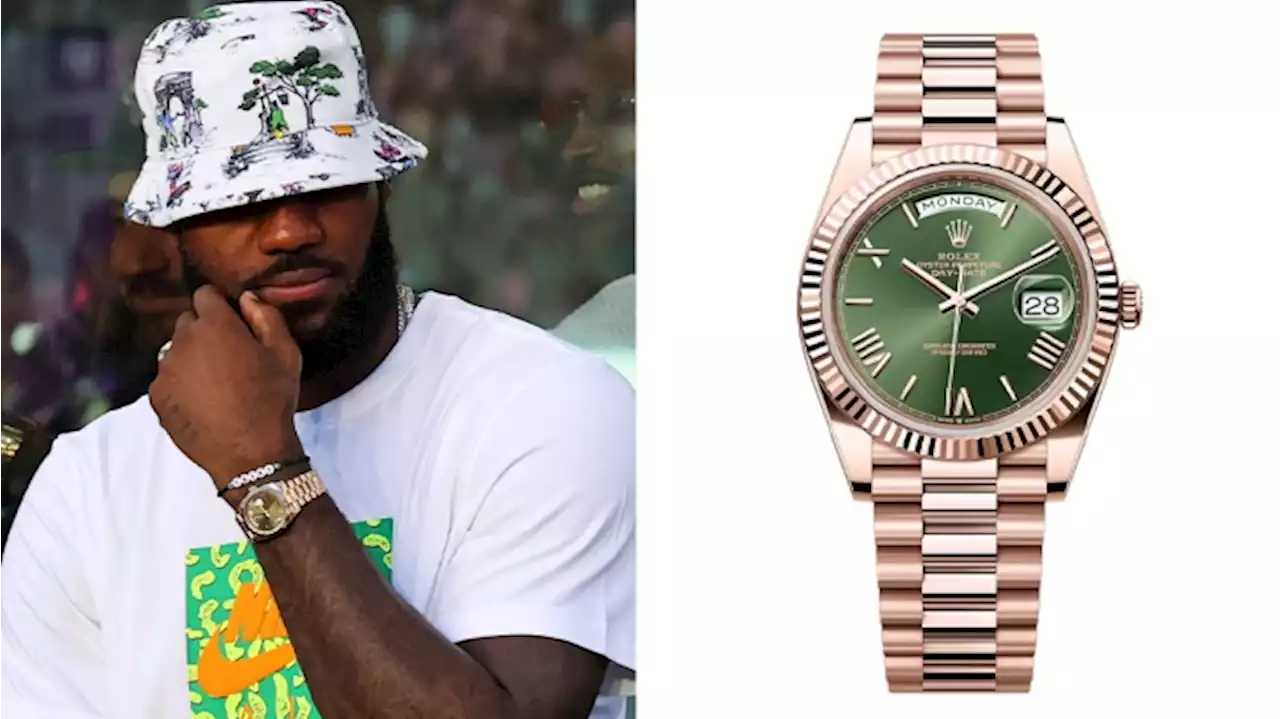 LeBron James Rocked a Pink-Gold Rolex Day-Date to Lionel Messi’s First Inter Miami Game