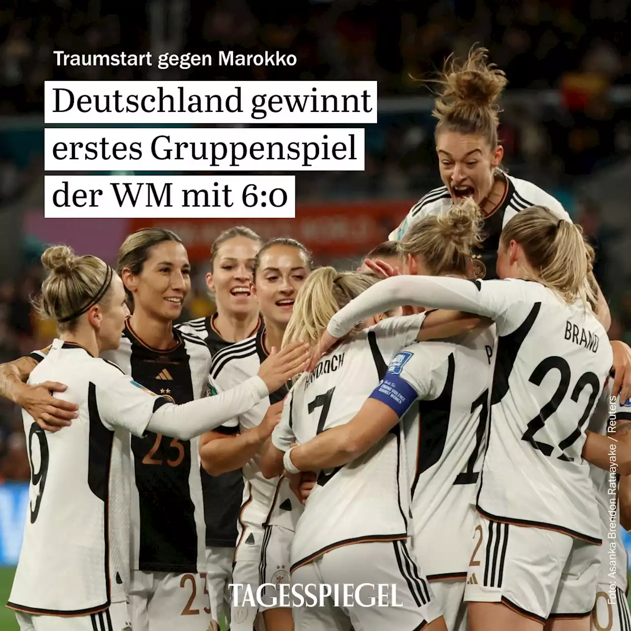 Gelungener WM-Auftakt: Deutsche Fußballerinnen rauschen zum 6:0-Sieg gegen Marokko