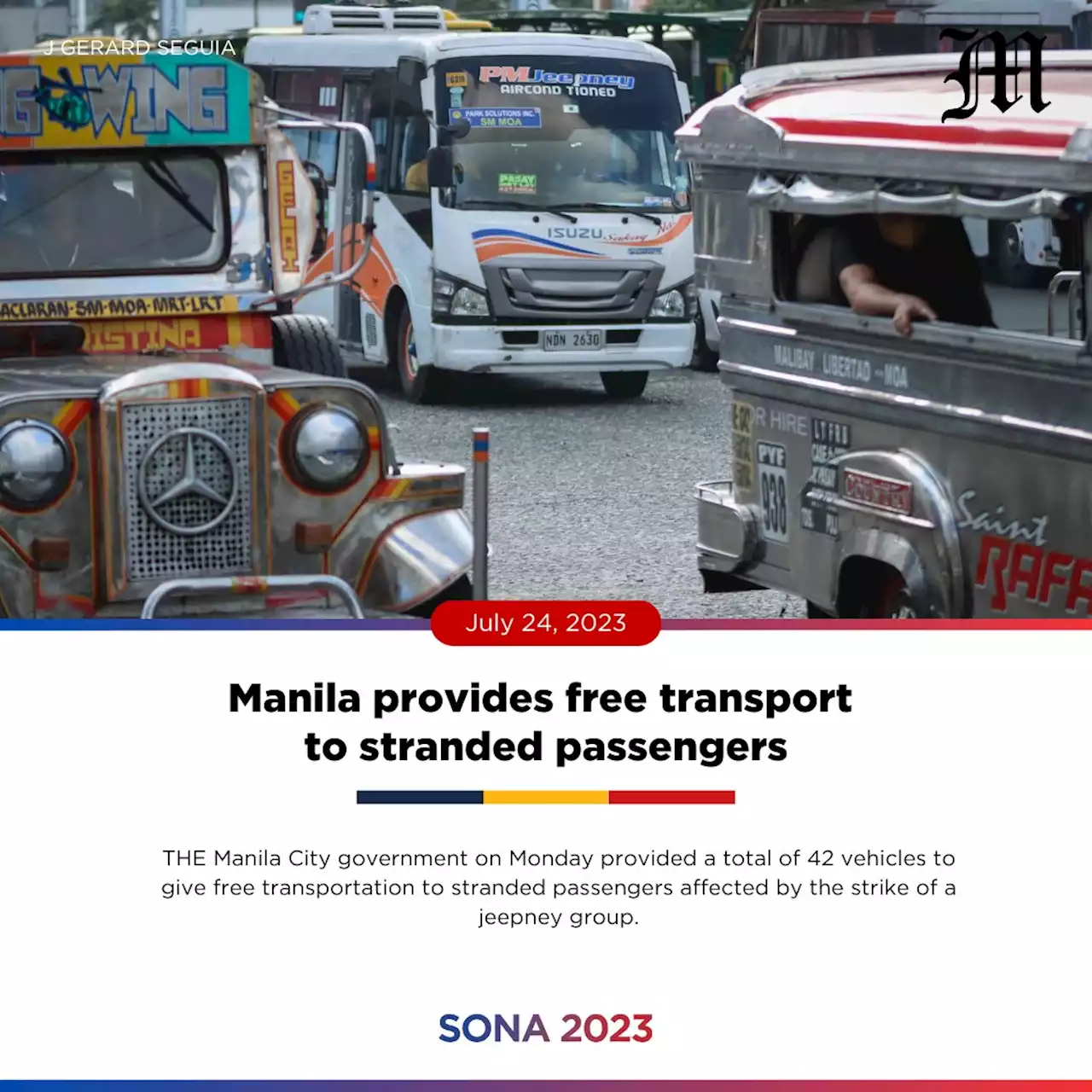 Manila provides free transport to stranded passengers