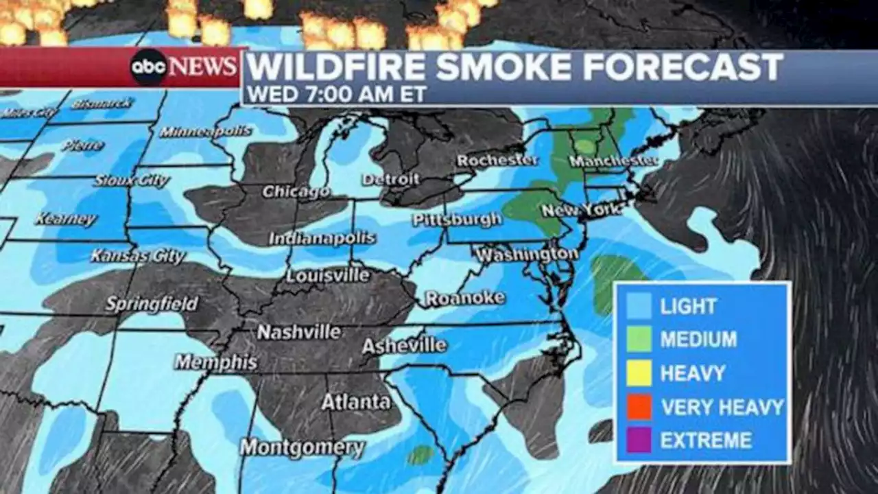 Wildfire smoke map: These are the US cities, states with air quality being affected by Canadian fires