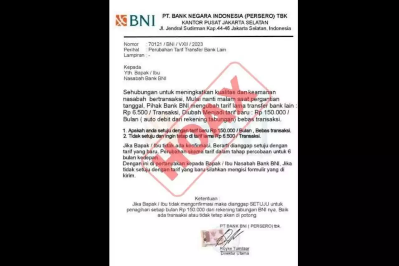 BNI berikan tips hindari modus penipuan kenaikan biaya transaksi