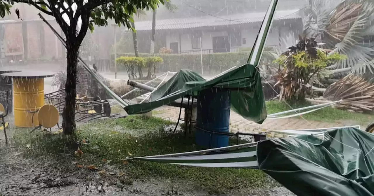 Vendaval dejó 10 viviendas y la plaza de mercado afectadas en El Carmen de Chucurí, Santander