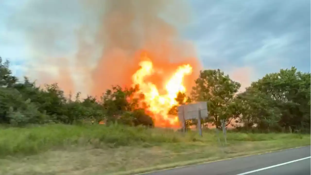 VIDEO: Fire erupts after explosion at TC Energy pipeline in Virginia