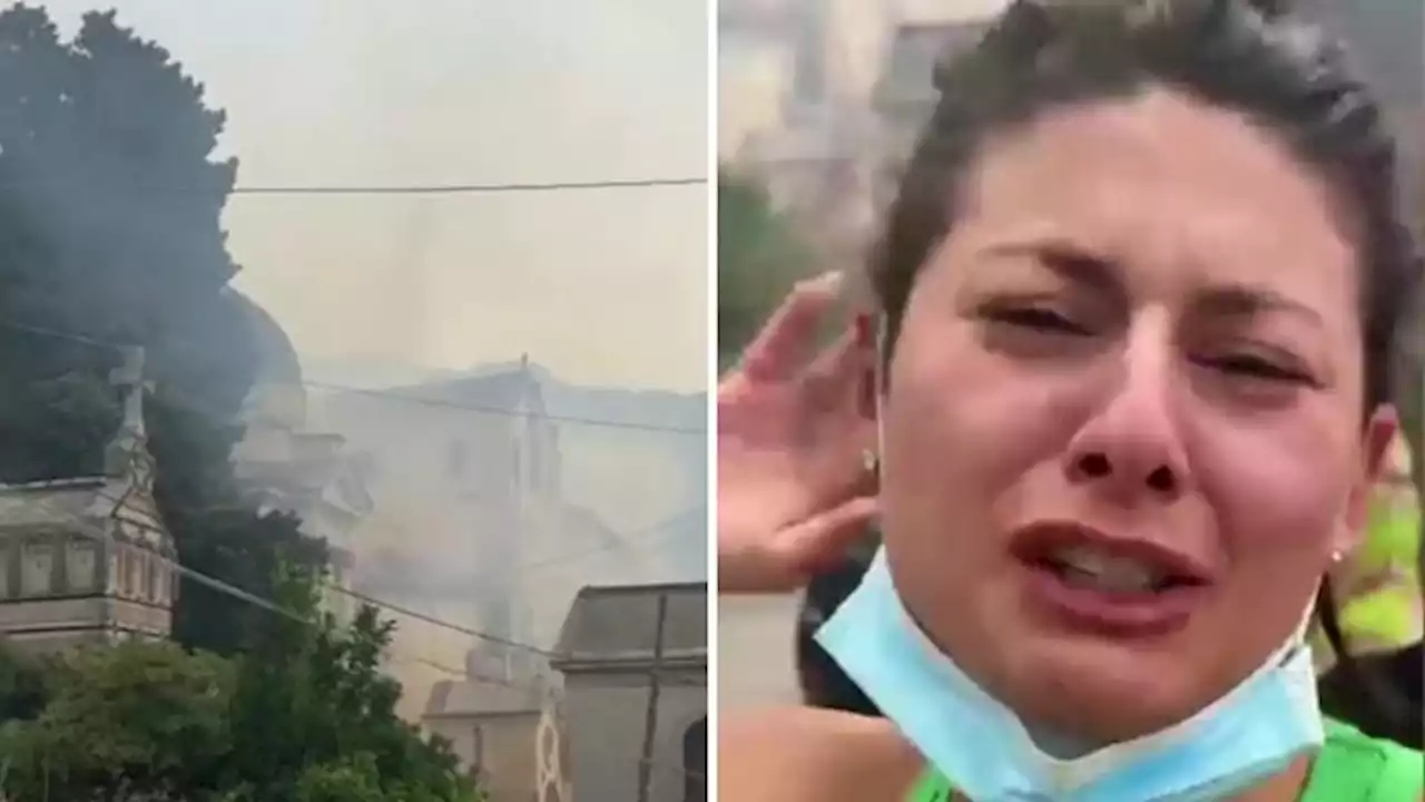 La chiesa in fiamme a Palermo, l’appello disperato di due giovani: «Vi prego aiutateci»