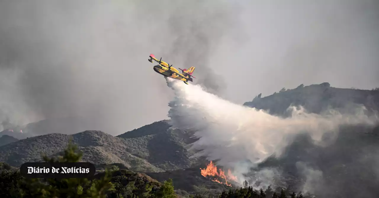 Avião que combatia incêndio despenha-se numa ilha da Grécia central