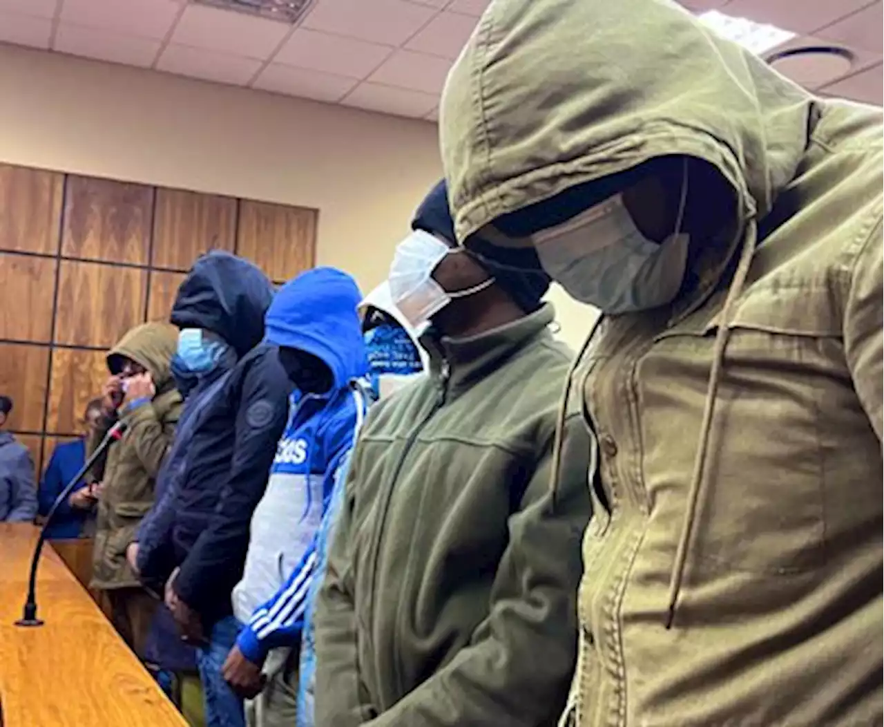 8 VIP officers in court, allowed to cover faces